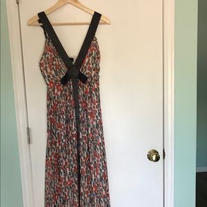 Boutique orange and purple maxi dress